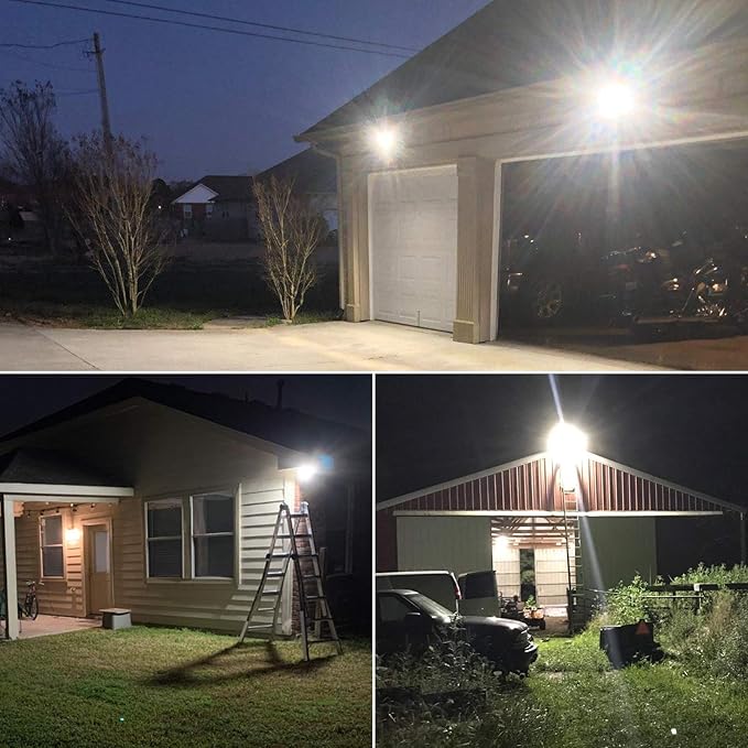 150W LED Outdoor Flood Light, 5000K Daylight 21000Lms AC100-277V 1/2" Adjustable Knuckle Mount,ETL Listed IP65 Waterproof Switch Control floodlight for Yard Garage