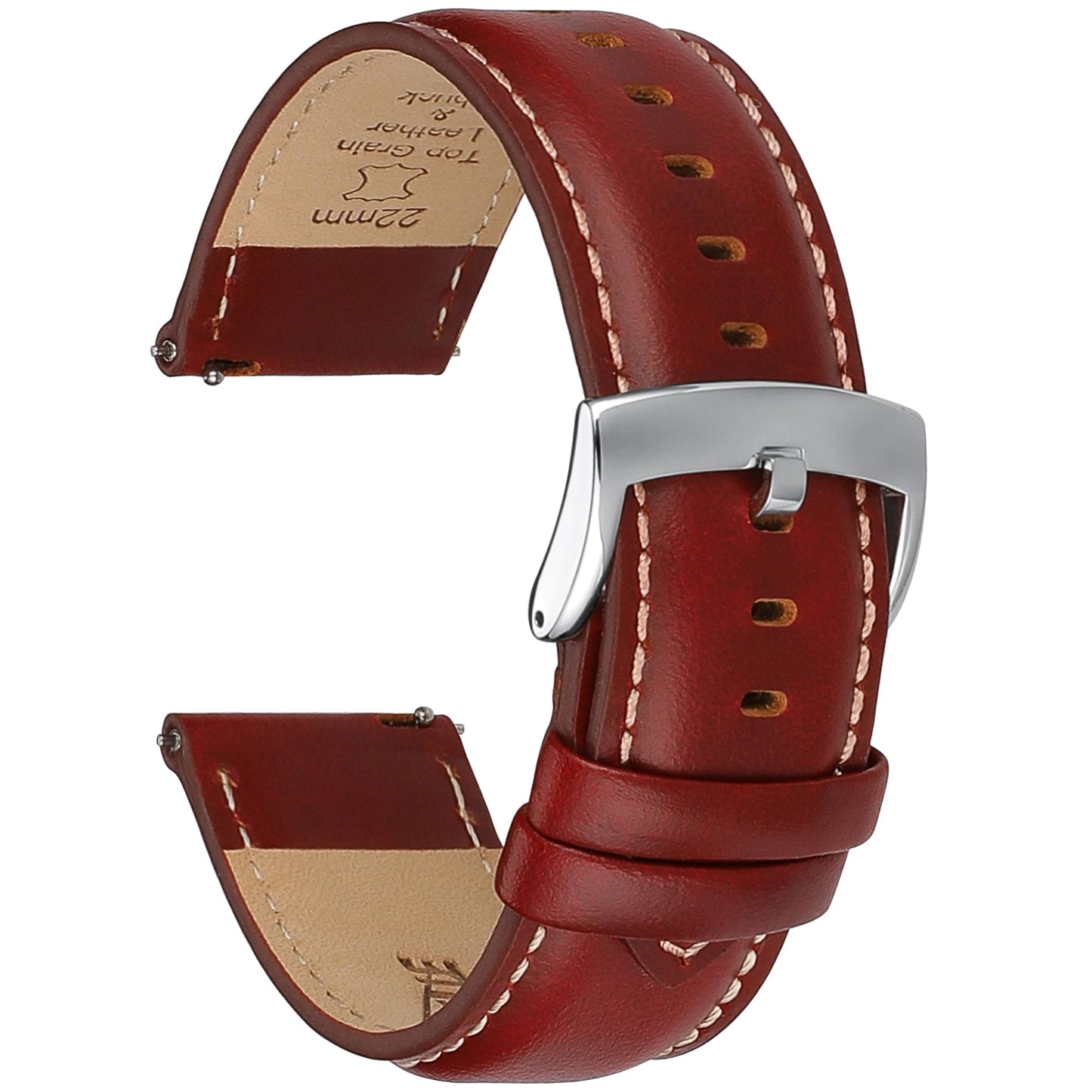 CORROPELLE Leather Watch Bands Quick Release, Elegant Top Grain Leather Watch Straps Band Replacement for Men and Women, Watch and Smartwatch, Choice of Width 18mm 19mm 20mm 21mm 22mm