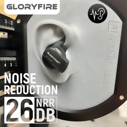 GLORYFIRE Shooting Ear Protection Earplugs, Hearing Protection Earbuds for Noise Reduction(Matte Black)