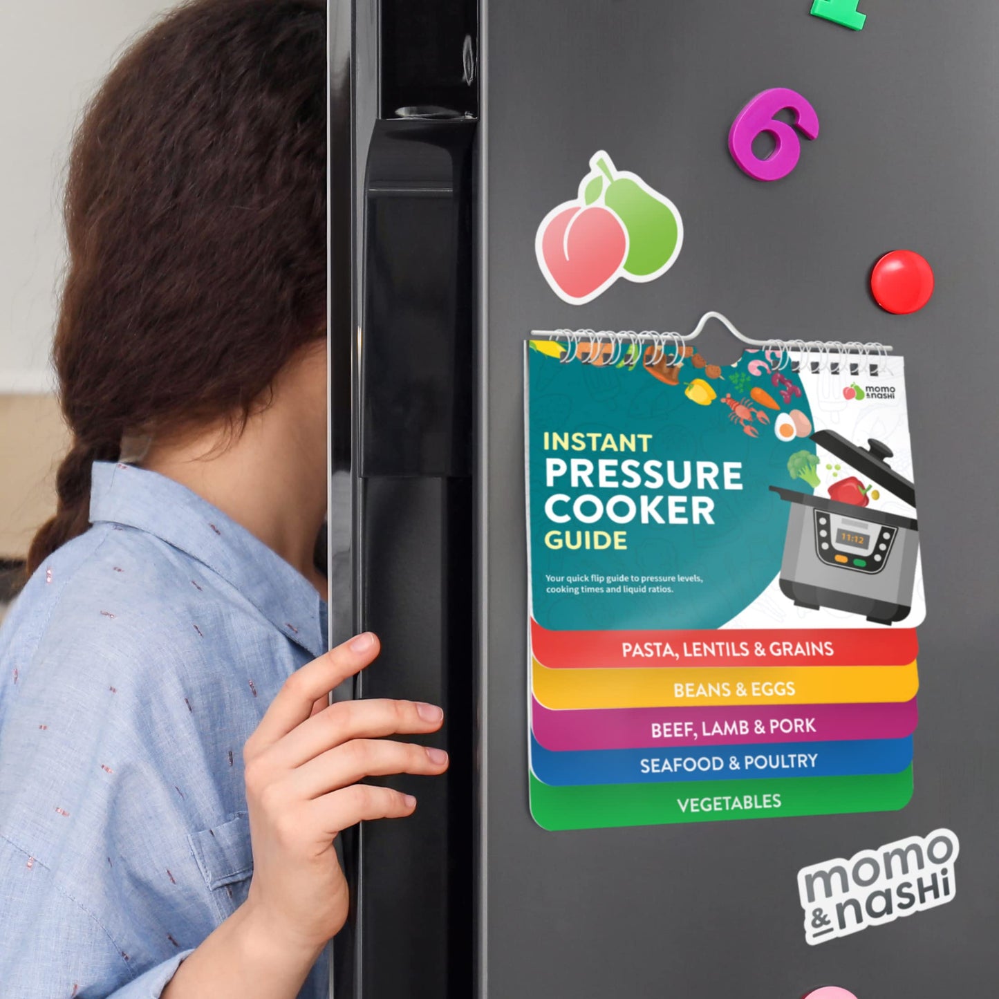 Air Fryer Cheat Sheet Magnets Cooking Guide Booklet - Air Fryer Cookbooks - Air Fryer Liners - Air Fryers Kitchen Gifts Gadgets 2025 and 2026 - Air Fryer Accessories - Air Fryer Cooking Guide