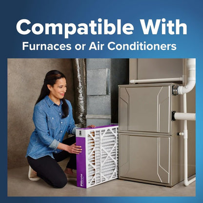 Filtrete 20x25x4(SlimFit), AC Furnace Air Filter, MPR 1550 DP, Healthy Living Ultra Allergen Deep Pleat, 4-Pack, Fits Lennox & Honeywell Devices (exact dimensions 19.5 x 24.5 x 3.75)