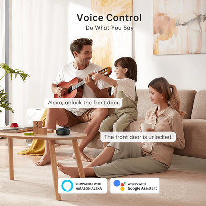 Smart Deadbolt, SMONET Fingerprint Electronic Deadbolt Door Lock with Keypad-Bluetooth Keyless Entry Front Door Digital Keypad App Control, Ekeys Sharing, App Monitoring Auto Lock for Homes and Hotel