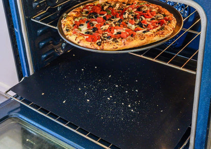 Oven Liner For Bottom of Oven Reusable Heavy Duty Premium Quality Non Toxic Fume Free Heat Resistant 500 Degrees Zero Clean Guards Protects Ovens From Spills Drips Non-Stick 3 Pack