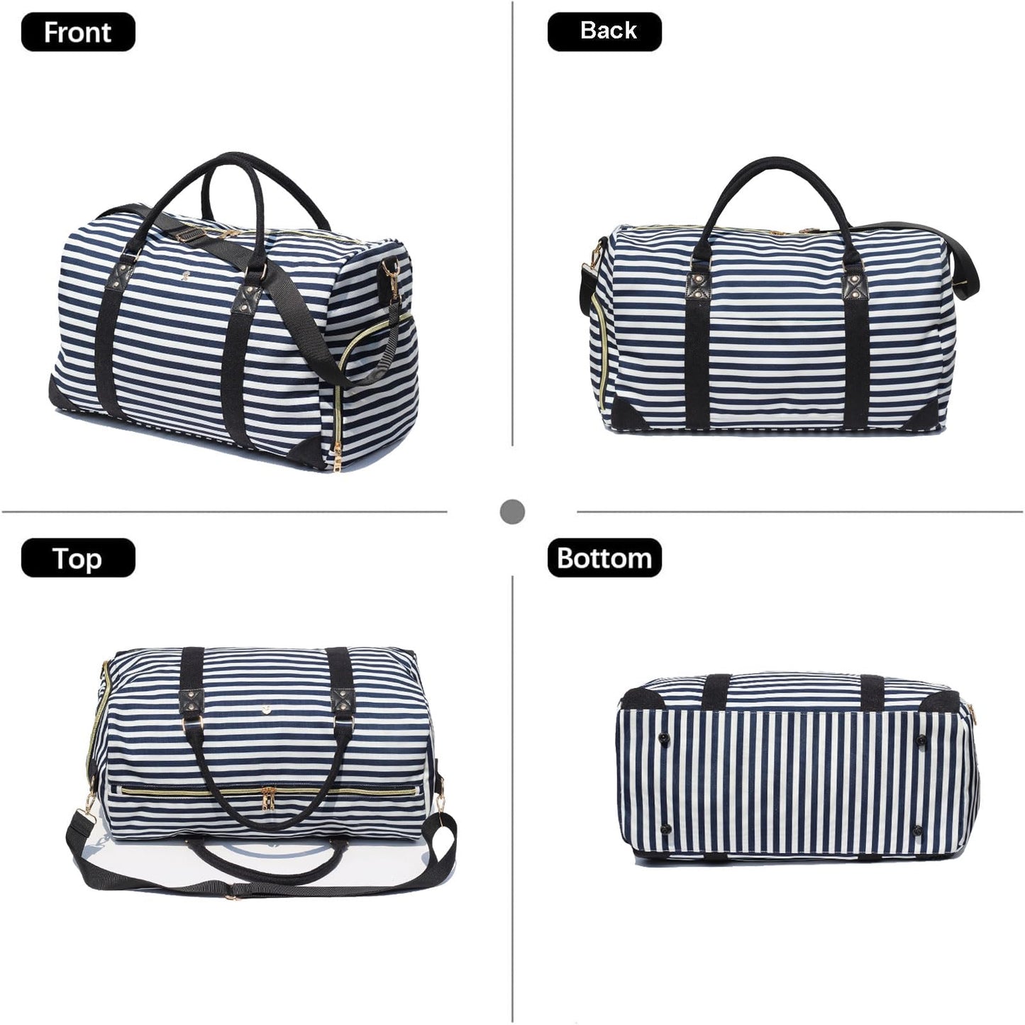 Travel Duffle Bag, Weekender Bag for Women with Shoe Compartment, Carry on Overnight Bag Gym Duffel Bag, Mommy Hospital Bags