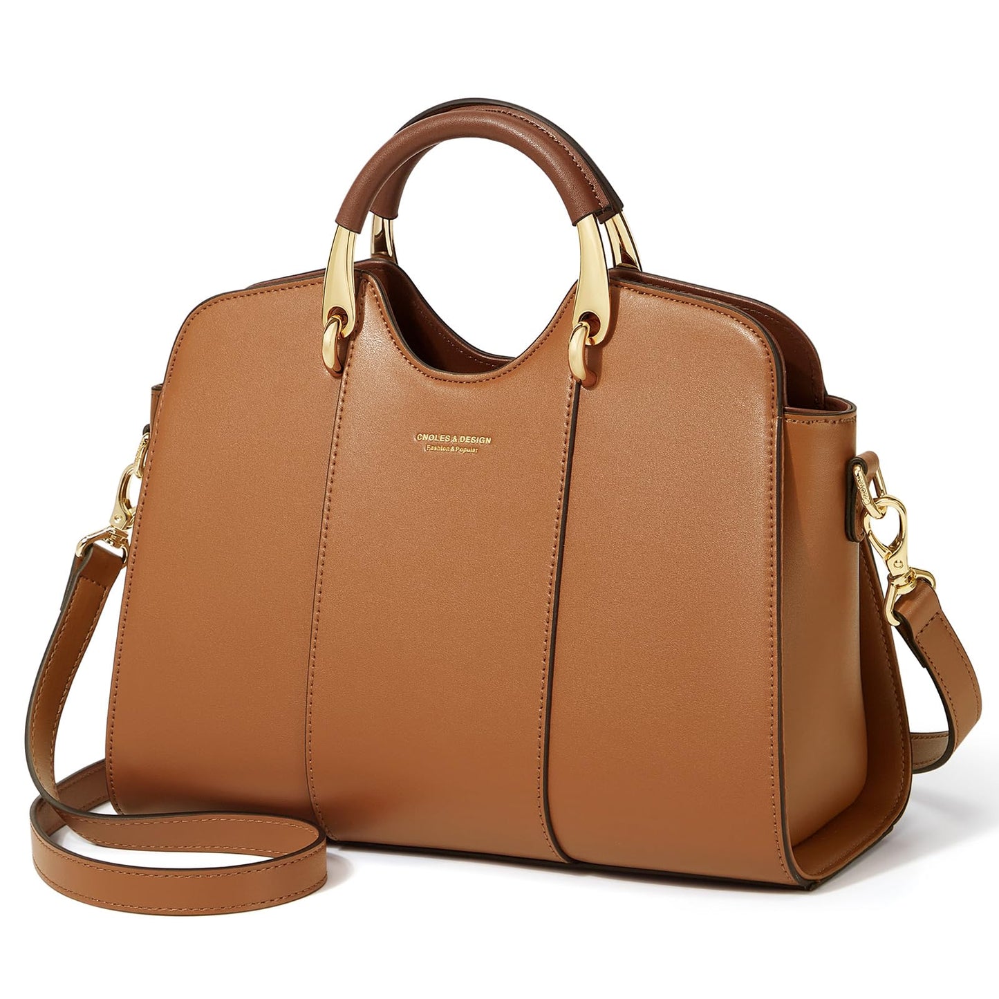 Cnoles Satchel Bag for Women Fashion Leather Ladies Top Handle Tote Shoulder Bag Purses and Handbags