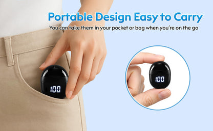 Invisible Mini Sleep Earbuds Wireless Bluetooth, Ultra-Light Comfort Fit Sleep Headphones for Side Sleepers, Unique Tumbler Portable Charging Case, Soft In-Ear Ear Plugs for Sleeping Small Ears Gym