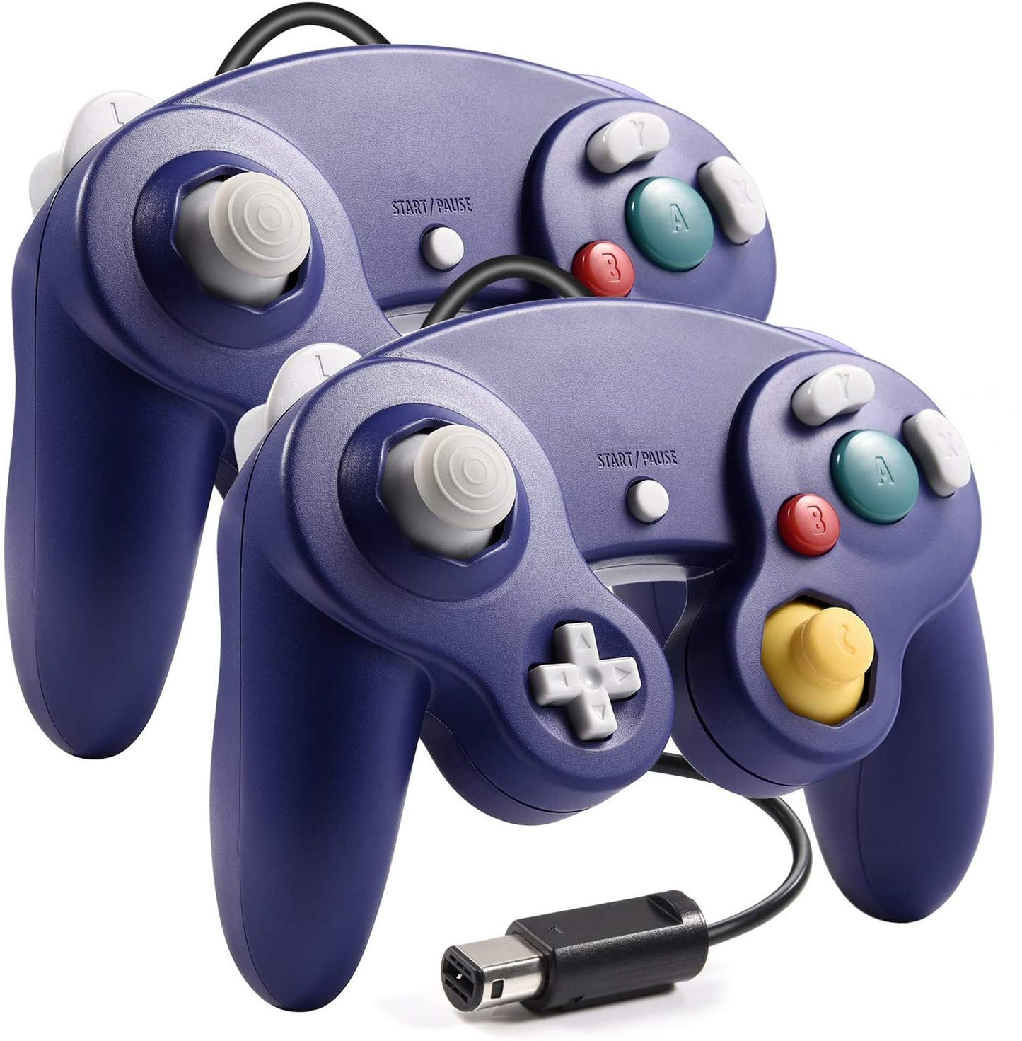 miadore 2 Pack Wired GC NGC Controller Gamepad Joystick Compatible for Gamecube & Wii Console