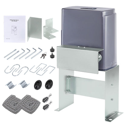 CO-Z APP Smart Automatic Sliding Gate Opener, 280W Electric Gate Opener for Doors up to 1400lb 40ft, Driveway Home Garden Gate Opening System, Gate Complete Kit with Remote Control & IR Sensor