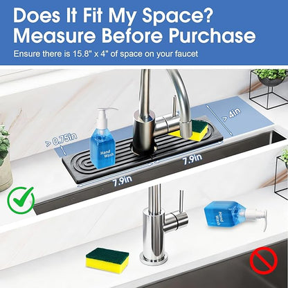 Fast Drying Stone Faucet Mat for Kitchen Sink