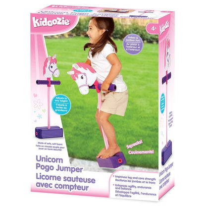 Kidoozie Foam Unicorn Pogo Jumper – Fun and Safe Toy for Kids 4+ - Promotes Active Play - Indoor & Outdoor Use