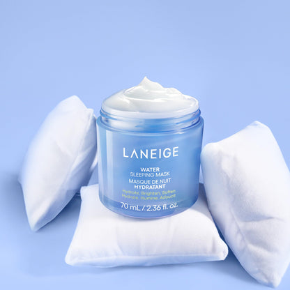LANEIGE Water Sleeping Mask: Hydrating Korean Overnight Mask with Squalane & Probiotic-Derived Complex, for Bright, Glowing Skin & Barrier Support