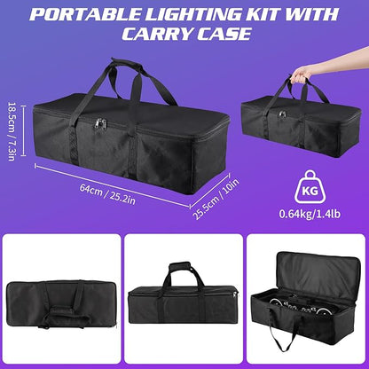 80W Dj Lights with Stand,7 in 1 Party Light Dj Disco Lights Sound Activated DMX Wireless Control with Rotating Ball,Strobe,UV,Colorful Effect for Stage KTV Band Wedding with Carry Bag (Black, 8)