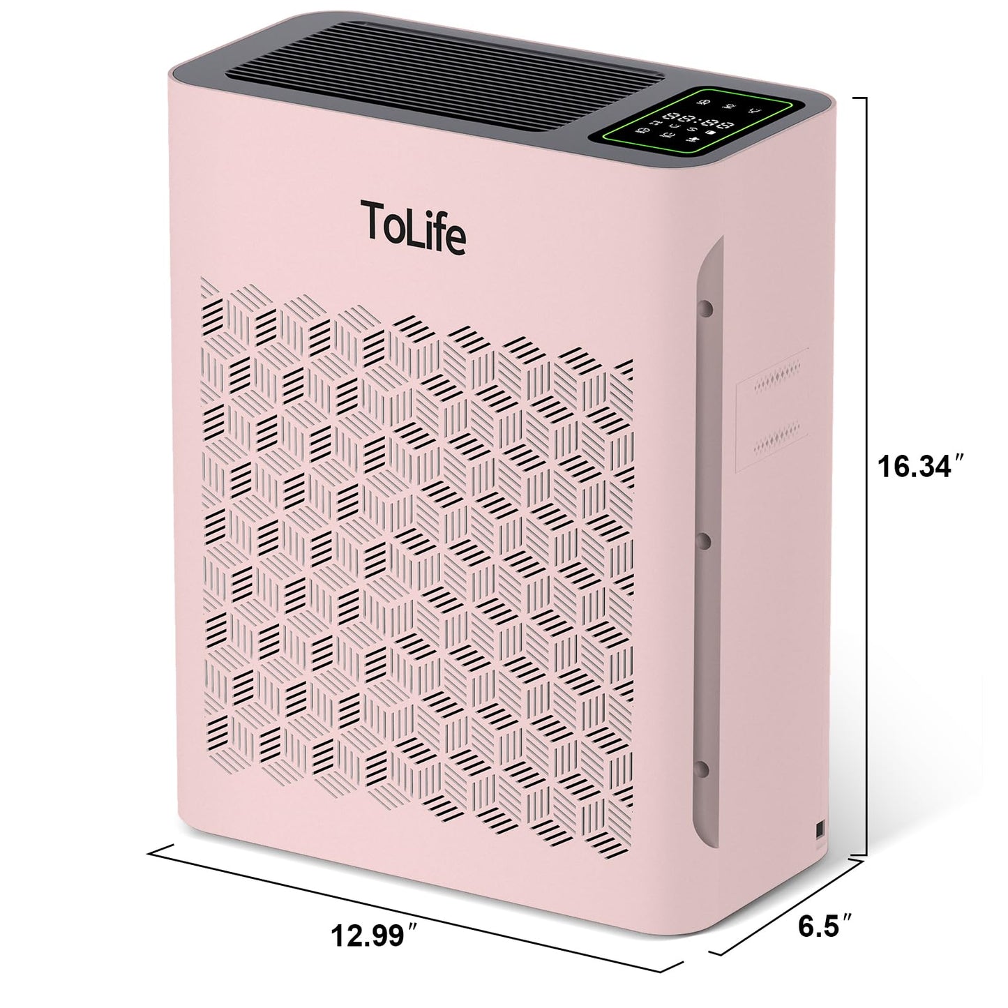 Tolife Powerful Air Purifiers for Home Large Room Up to 2000 Ft²Pets with Washable Filter, Sleep Mode, Timer, HEPA Filter Pet Air Purifier for Bedroom,White