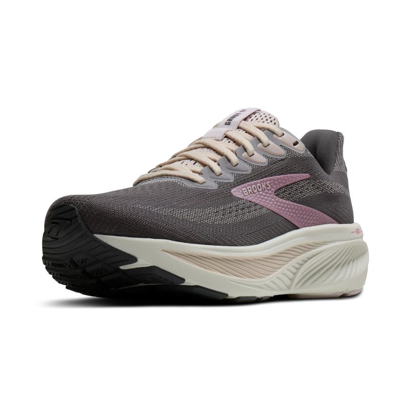 Brooks Women’s Ghost 17 Neutral Running Shoe - Poppy Seed/Pink/Bluewash - 8.5 Medium