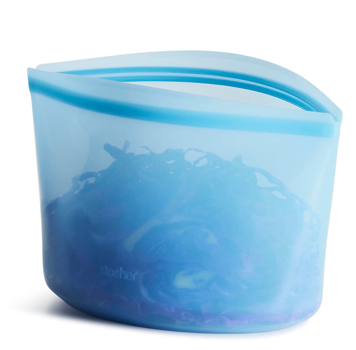 Stasher Premium Silicone Reusable Food Storage Bowl, Clear, Microwave, Sous Vide, Dishwasher, Oven and Freezer Safe, BPA Free, Leak-free, Eco-friendly, 4-Cup Bowl