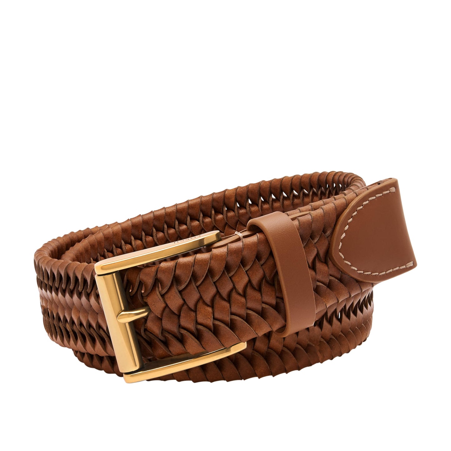 Fossil Men's Rhett Leather Casual Jean Every Day Belt, Size 34, Brown