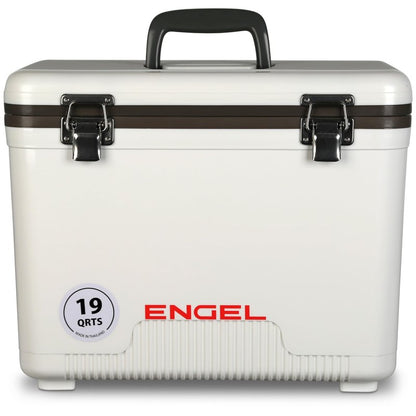 Engel UC19 19qt Leak-Proof, Air Tight, Drybox Cooler and Small Hard Shell Lunchbox for Men and Women in White