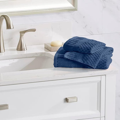 NY Loft 100% Cotton Hand Towels| 6 Pack Hand Towel Set | Absorbent & Quick-Dry