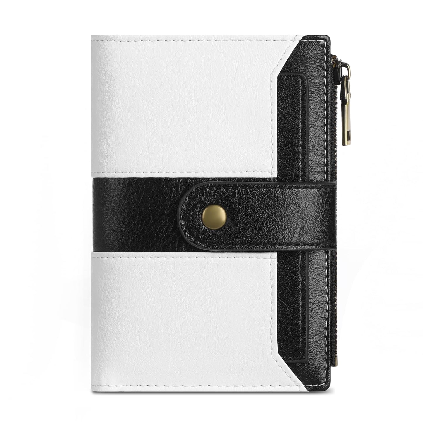 SENDEFN Small Wallets for Women Leather Bifold Compact RFID Blocking with ID Window