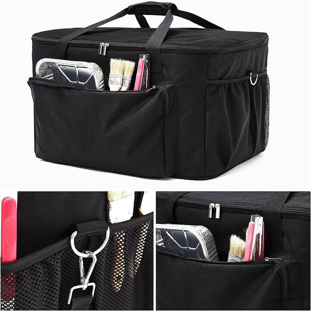 Gawinco Carry Bag for Ninja Pizza Oven OO100 Series, Water-Resistant Padded Carrying Case with Multi-Pockets and Shoulder Straps, Black