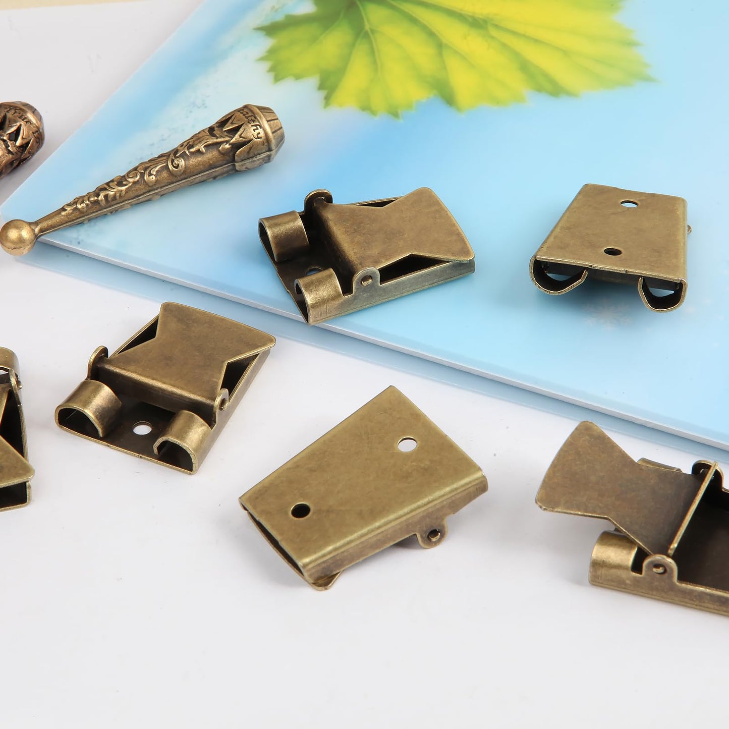 Doitby Bolo Tie Kit with 3 Bolo Tie Slides and 6 Bolo Ties Tips for Tie Making