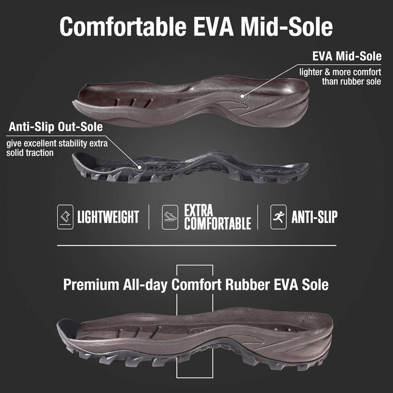 HISEA Rubber Hunting Boots - Tall Waterproof Neoprene Insulated | Durable Slip-Resistant Design for Men