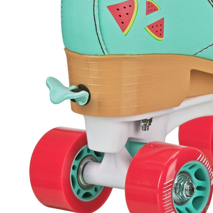 Roller Derby Candi Girl Lucy Adjustable Girls Roller Skates Indoor/Outdoor; Watermelon Medium (3-6)