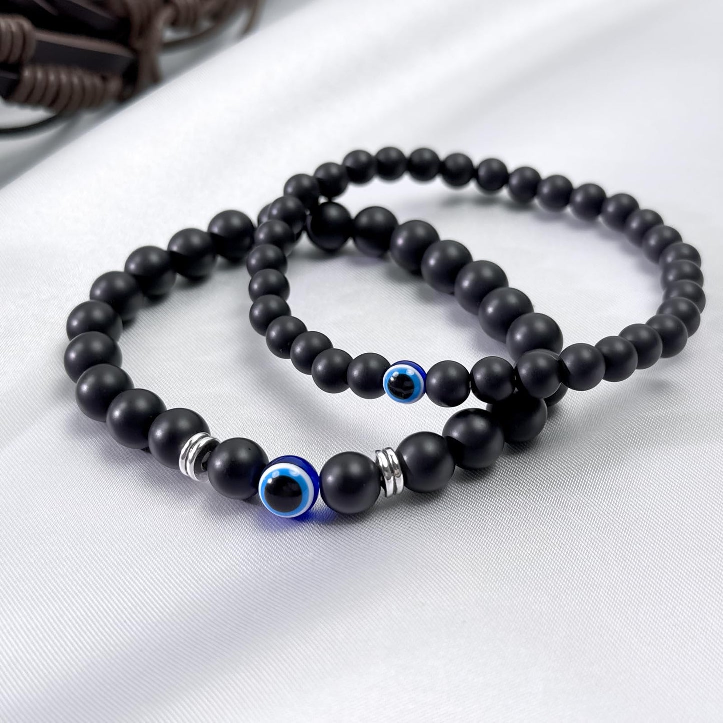 31Pcs Braided Leather Bracelets for Men Women Punk Wrap Cuff Bracelets Hemp Cords Wood Beads Ethnic Tribal Handmade Wrap Wristband Gothic Evil Eye Bracelets Set Adjustable Skull Skeleton Accessories