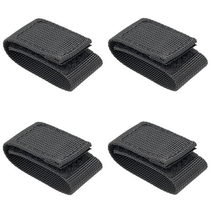 TACNEX Duty Belt Keepers w/Hook & Loop Closure for 1.25" Wide Utility Belt Loop Stays Nylon Tactical Strap Holder Retainer Police Law Enforcement Security Military Accessories NY