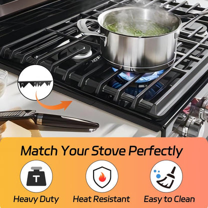 Stainless Steel Stove Gap Covers (2 Pack), Stove Gap Filler, Stove Counter Gap Guards for Kitchen, Range Trim Kit, Easy Clean with Heat Resistant, Adjustable Length 13.8” to 27.6”, Width 0.79"