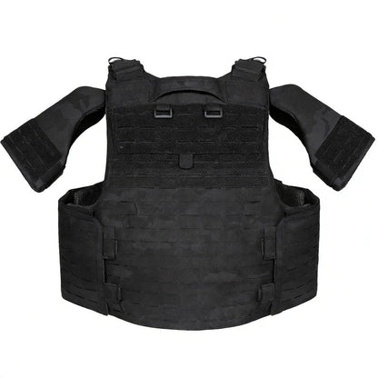 YAKEDA Tactical Training Vest -1000D Nylon Adjustable Vest with laser cut System,Full bady Outdoor Vest for Airsoft, Camping (CP)