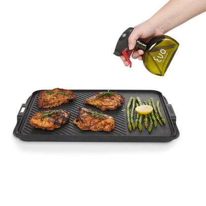 Evo Oil Sprayer Glass, Non-Aerosol for Olive, Cooking Oils, and Vinegars, Yellow, 6-Ounce Capacity