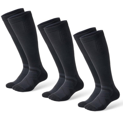 musesox Compression Socks for Women and Men,Knee High 15-20mmHg Graduated Support(3 Pairs) Best for Nurses,Pregnant,Travel