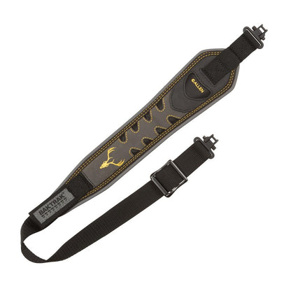 Allen Company Aspen Nubuck BakTrak 2-Point Rifle and Shotgun Sling - Rubber Grip with Swivels - Ideal for Hunting and Shooting - Gun Strap - Tested up to 300 Lbs. - Black/Clay