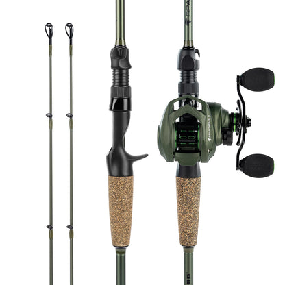 KastKing Spartacus II Baitcasting Fishing Reel Combo,7'1" MH,Right Handed Reel