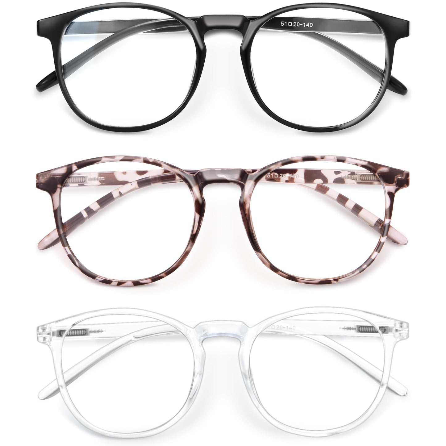 IBOANN Iconic Blue Light Glasses for Woman - Computer Glasses up to 99% Blue Light Blocking - Anti Eyestrain & UV Glare