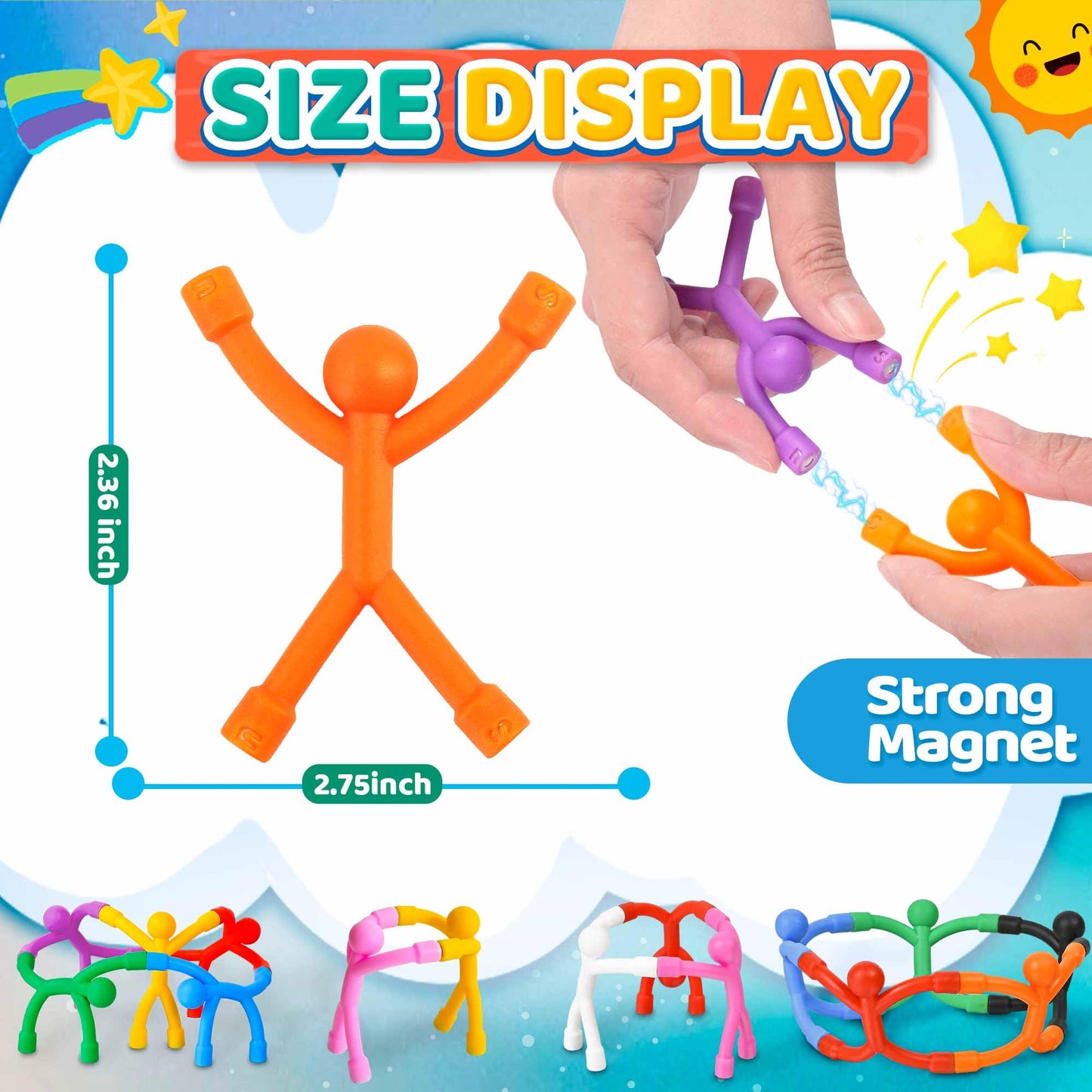 Magnetic Travel Toys for Toddlers Kids 5PCS, Airplane Car Travel Activities Essential, Fidget Toys Road Trip ‌Sensory Toy, Fidgets for Classroom Toys for 3 4 5 6 7 8 Year Old, Kids Stocking Stuffers