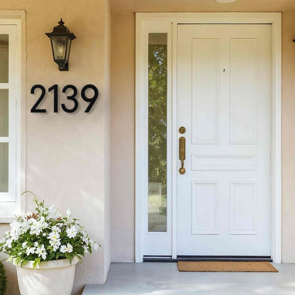 6" Floating House Number for Outside, Metal Modern House Numbers, 3D Modern Mailbox Number, House Address Signs with Nail Kit, Waterproof and Rustproof (1)