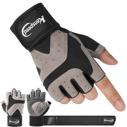 Workout Gloves Gym Gloves for Men and Women Weight Lifting Gloves with Wrist Support Full Palm Protection Breathable for Trainning, Cycling, Pull-ups, Rowing, Climbing