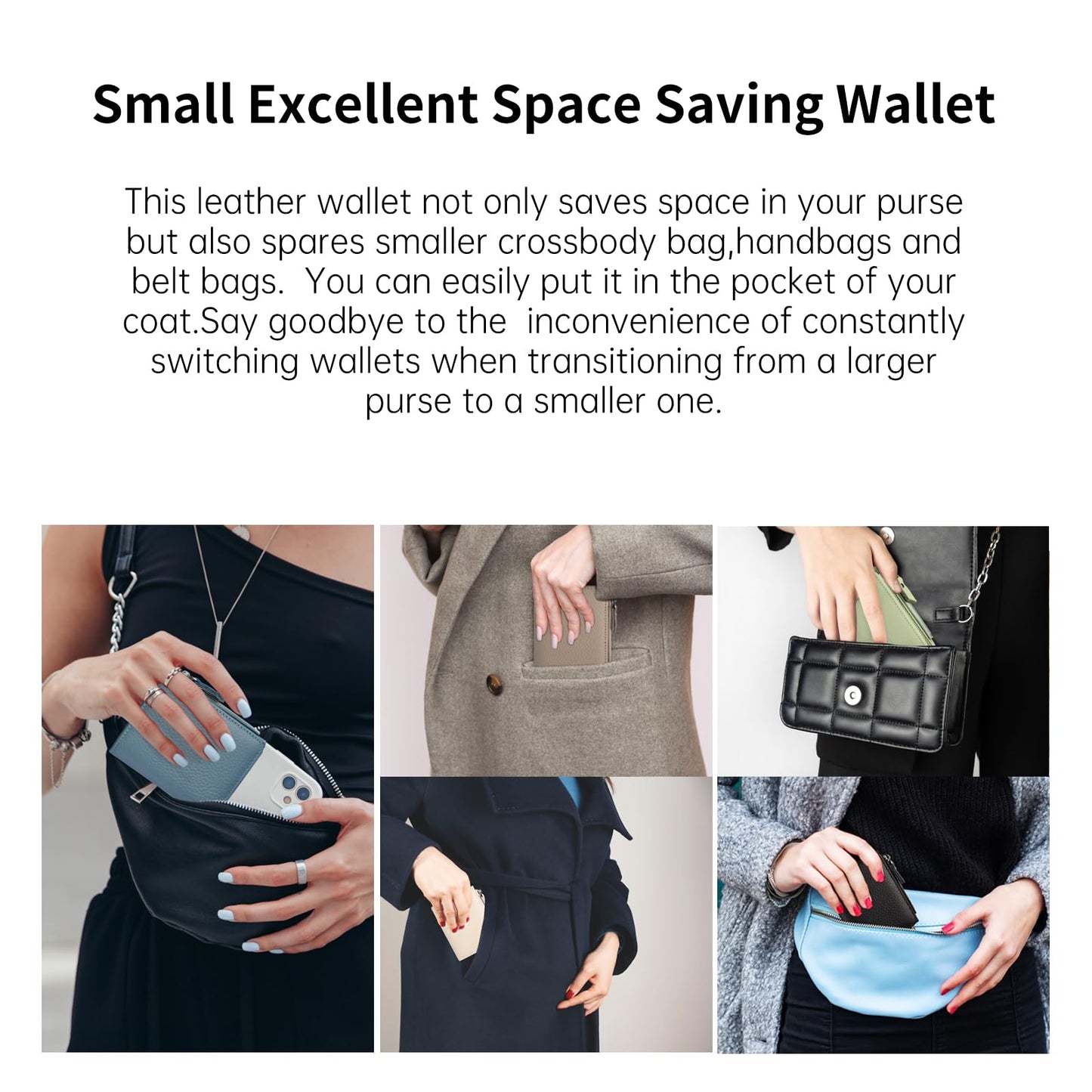 ilovever Small Wallet Women Soft Leather RFID Blocking Card Holder with Zipper Pocket Bifold wallet,Red