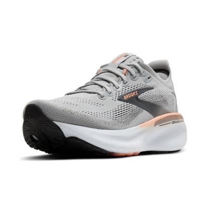Brooks Women’s Adrenaline GTS 25 Supportive Running & Walking Shoe - Grey/Blackened Pearl/Coral - 9 Wide