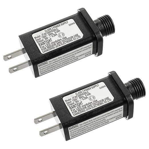 30V 6W LED Transformer Replacement Class 2 Power Supply for Christmas String Light Inflatable Decorations LED Controller IP44 Waterproof Low Voltage