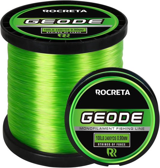 Monofilament Fishing Line - Premium Nylon Fishing Line 3-100lb | Superior Freshwater & Saltwater Leader 500/1200/2400 Yds