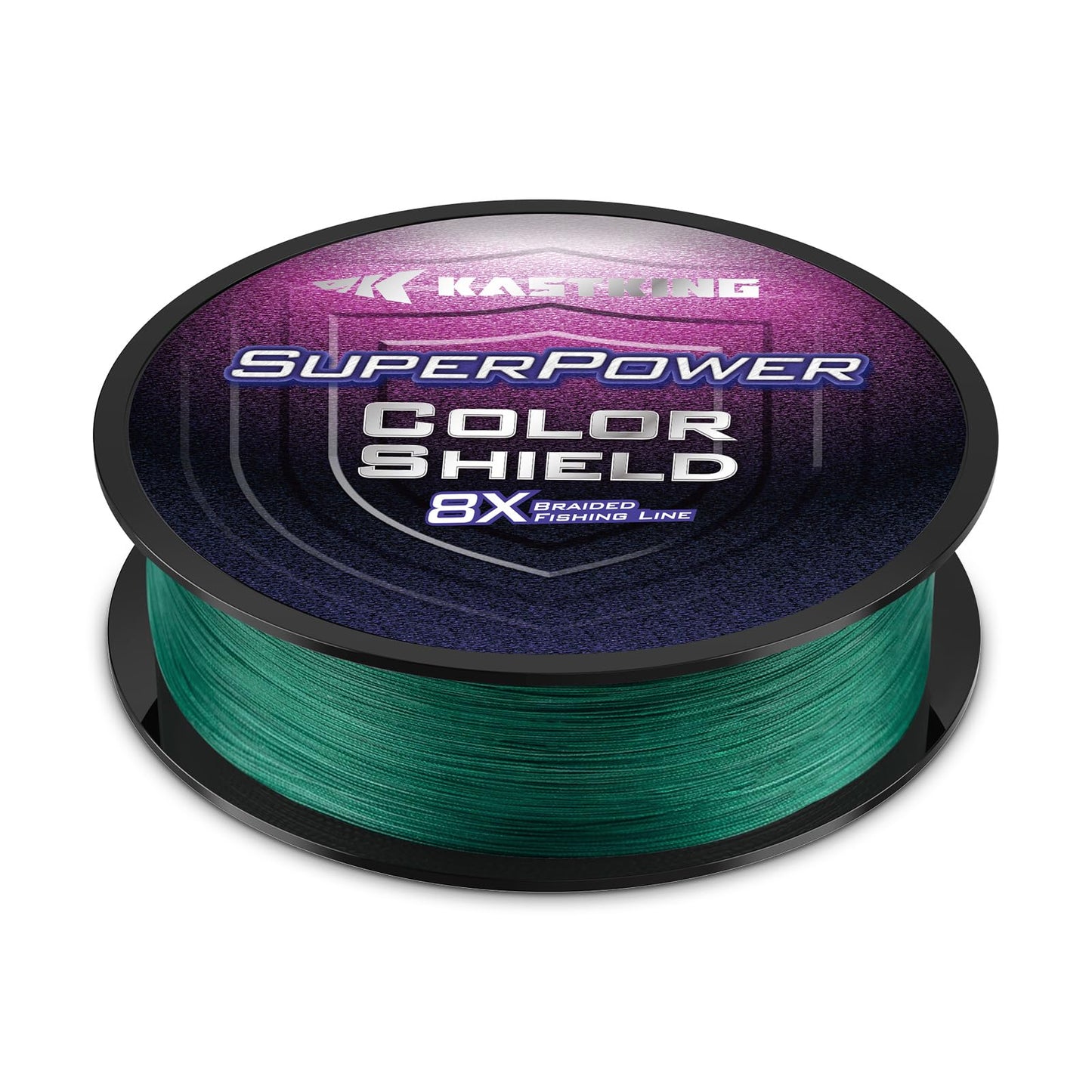 KastKing Superpower ColorShield Braided Fishing Line, Moss Green,80LB,300Yards,X8