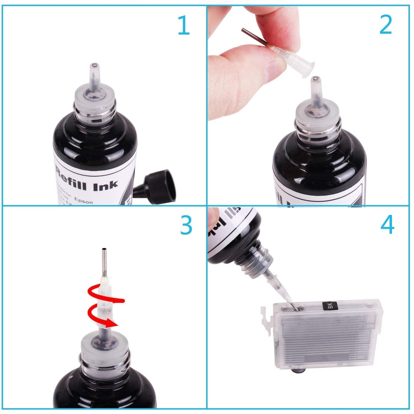 CoYlBod Dye Sublimation Ink Heat Transfer Ink Inkjet Printers Ink Cartridge CISS for C88 C88 + WF-7710 WF-7720 ET-2800 ET-2803 ET-2720 WF-7210 WF-7610 WF-7620 WF-3640 WF-2750 ET-2760 ET-4700 ET-15000