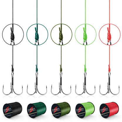Dorisea Extreme Braid 100% Pe Black Braided Fishing Line 109Yards-2187Yards 6-550Lb Test Fishing Wire Fishing String Incredible Superline Zero Stretch (2000m/2187Yards 200lb/0.75mm(8Strands))