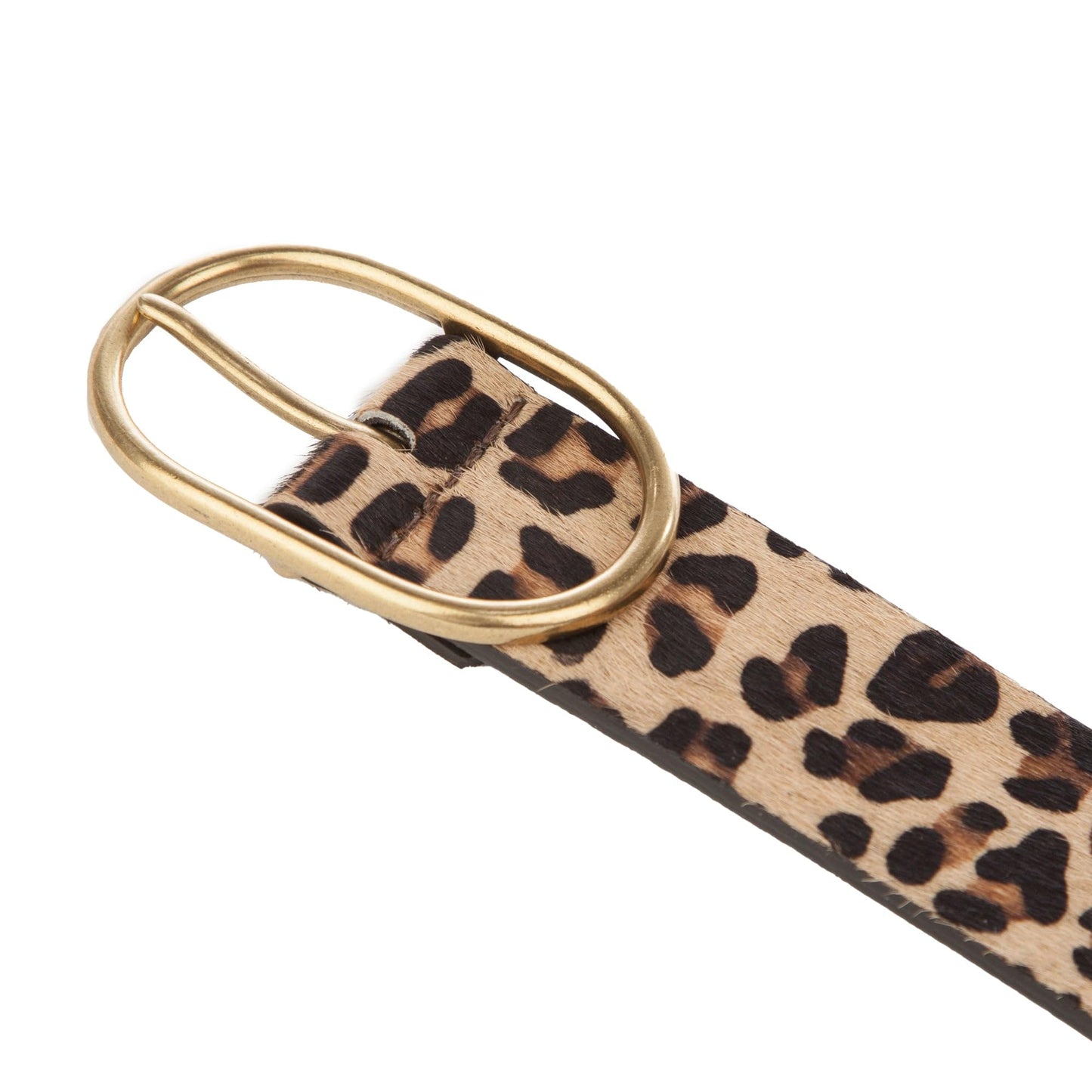 Lucky Brand Womens Leopard Calf Hair Belt | Leather | Trend | Stylish | Classic | Contemporary | Jeans - Leopard, X Large