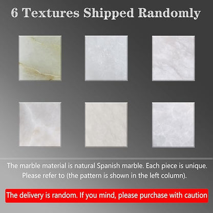 2 Pack 2 Light Square 18.86" Alabaster Marble Bathroom Wall Sconce Modern Concise Style Wall Light Fixture,Dark Gray Finish for Bedroom Hallway Bedside