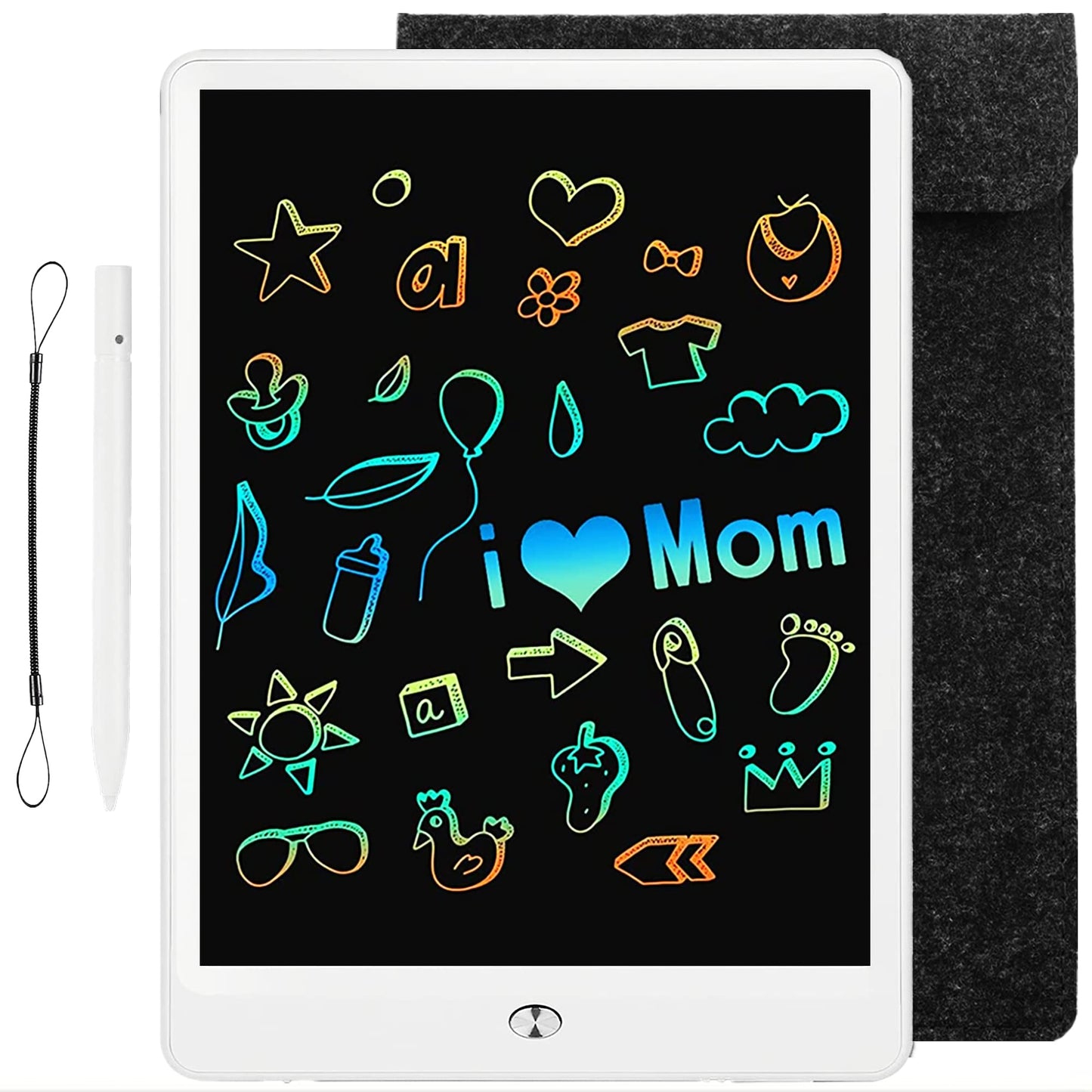 LCD Drawing Pad 10Inch for Kids with Bag,Digital Notebook & Notepad for Adult,Scribbler Board Note Book and Note pad,Colorful Writing Tablet for Boy Girl at Home,School and Office