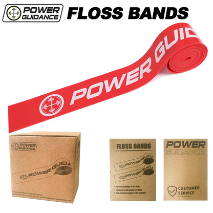 POWER GUIDANCE Muscle Floss Bands - Compression Bands - Mobility & Recovery Bands - for Improving Movement, Increasing Circulation & Reducing Soreness